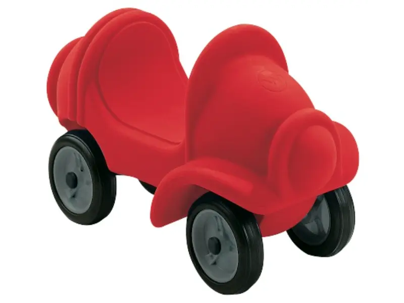 Rapido red pushalong ride-on toy for toddlers promoting balance, coordination, and confidence through active play.