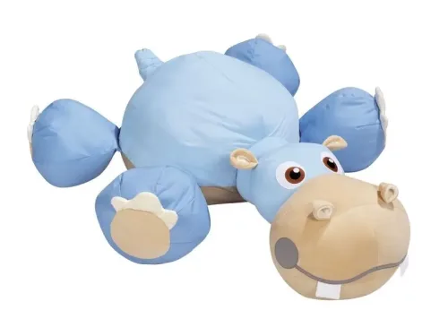 playful hippo cushion combining sensory comfort with inviting design for therapy or learning spaces