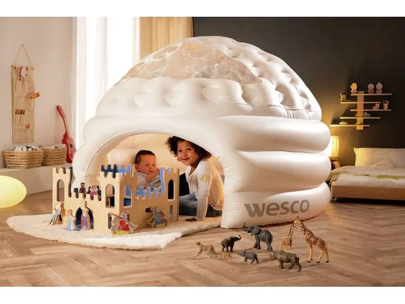 calming inflatable space promoting mindfulness, focus, and relaxation during sensory play