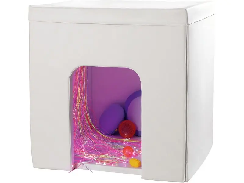 soft structure providing a secure hideaway that supports self-regulation and sensory comfort