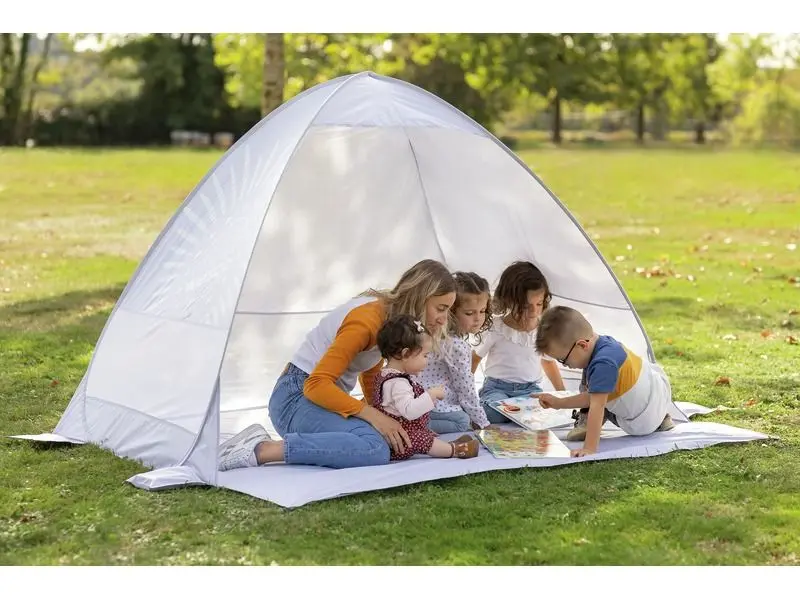 foldable sensory tent providing privacy and gentle containment to reduce overstimulation