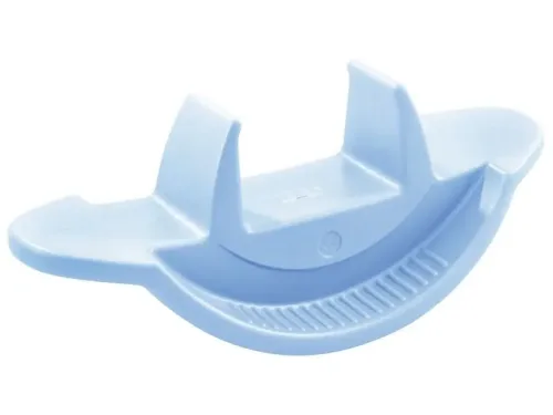 Three Seat Rocker in blue soft foam design promoting balance, coordination, and social play for preschoolers.