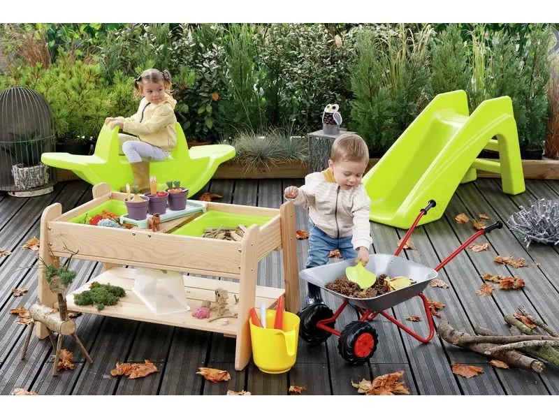 Three Seat Rocker soft foam rocker for three children developing balance, coordination, and teamwork through play.