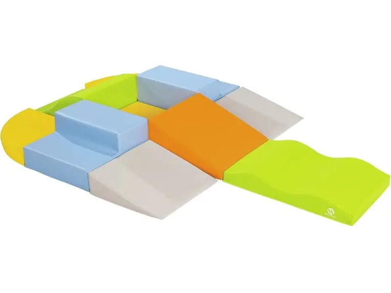 soft foam raised platform designed for early balance practice, stepping, and safe movement exploration in toddler play areas