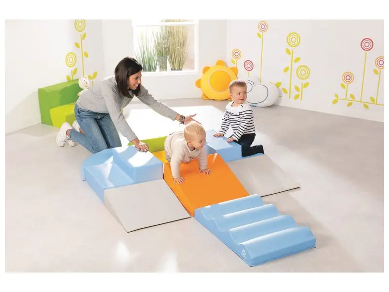 soft wave module creating fun movement challenges that develop balance and motor skills in safe, active play spaces