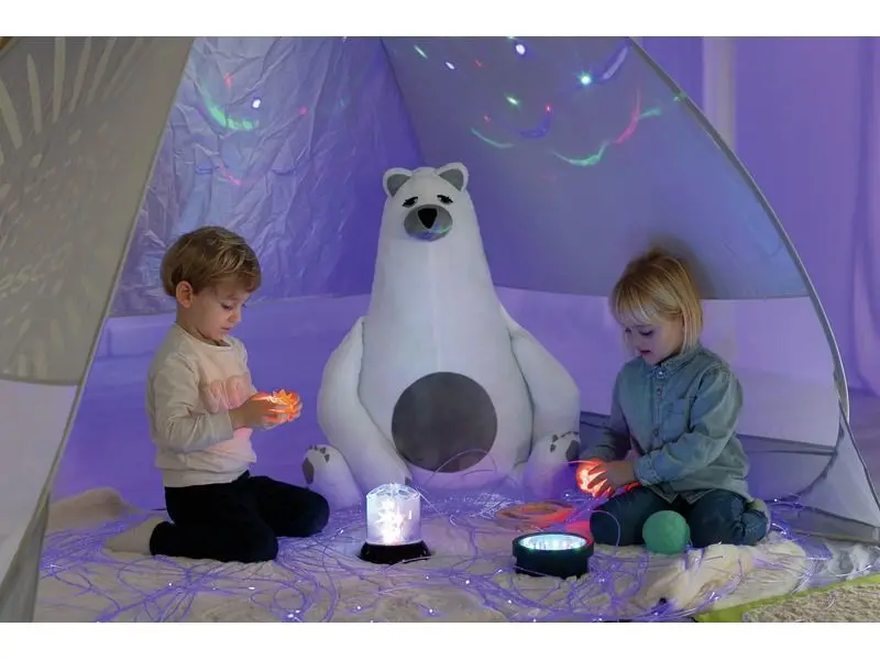 plush bear designed to enhance body awareness and promote relaxation through gentle weight