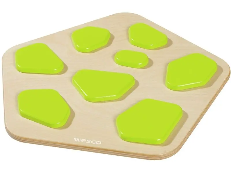 smooth, durable wooden surfaces providing natural texture for sensory-rich learning