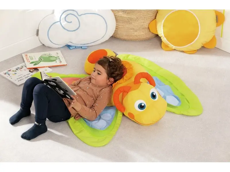 soft seating cushion shaped like a butterfly for reading corners, nap time, or quiet sensory spaces