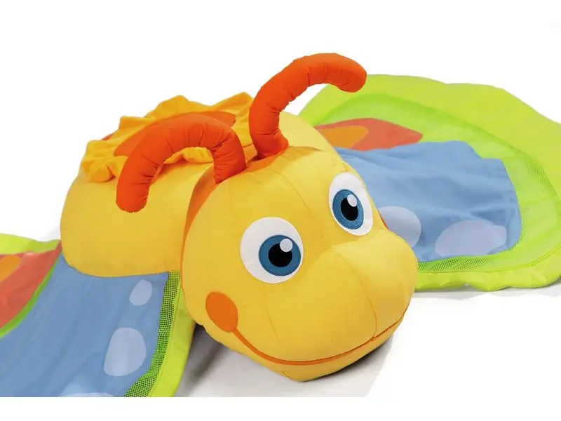 colourful foam butterfly cushion with wide wings offering gentle body support and sensory comfort