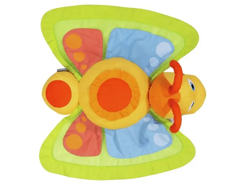 top view showing bright symmetrical wings designed to invite relaxation and imaginative play